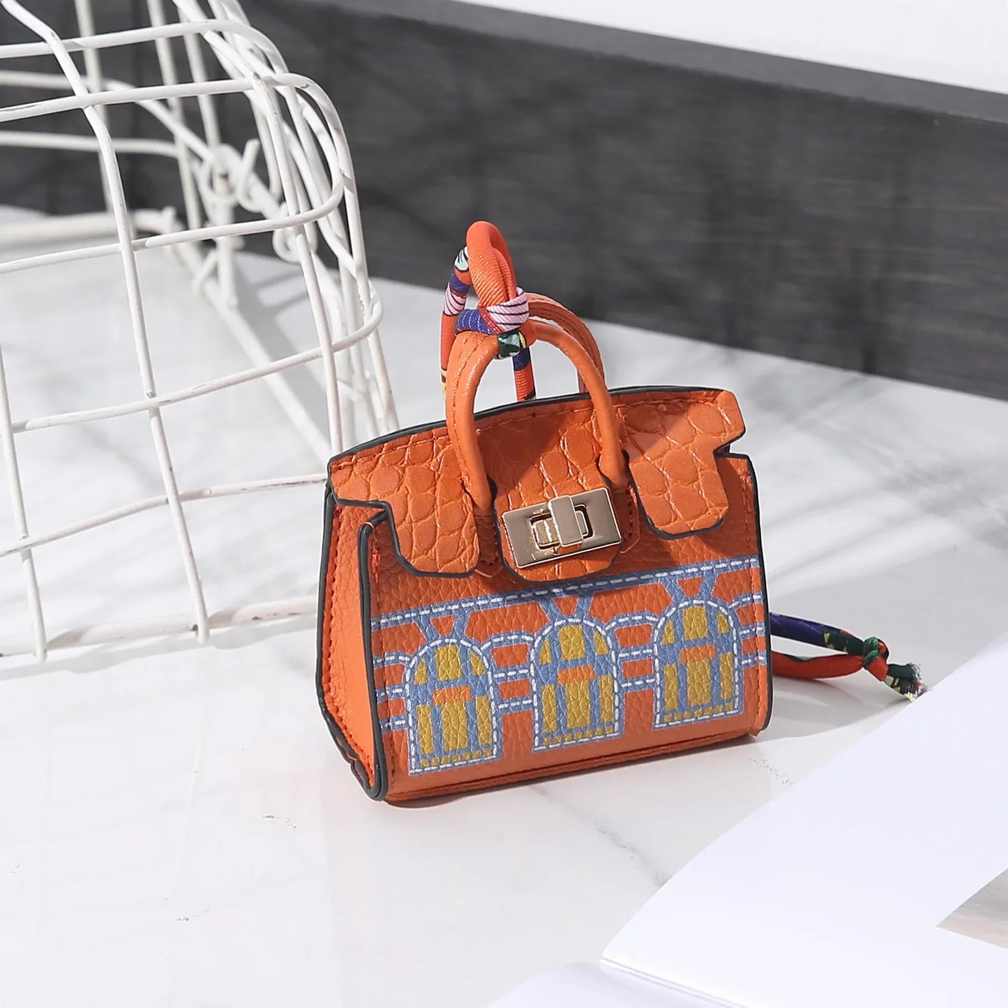 New Mini House Small Bag, Birkins Charm